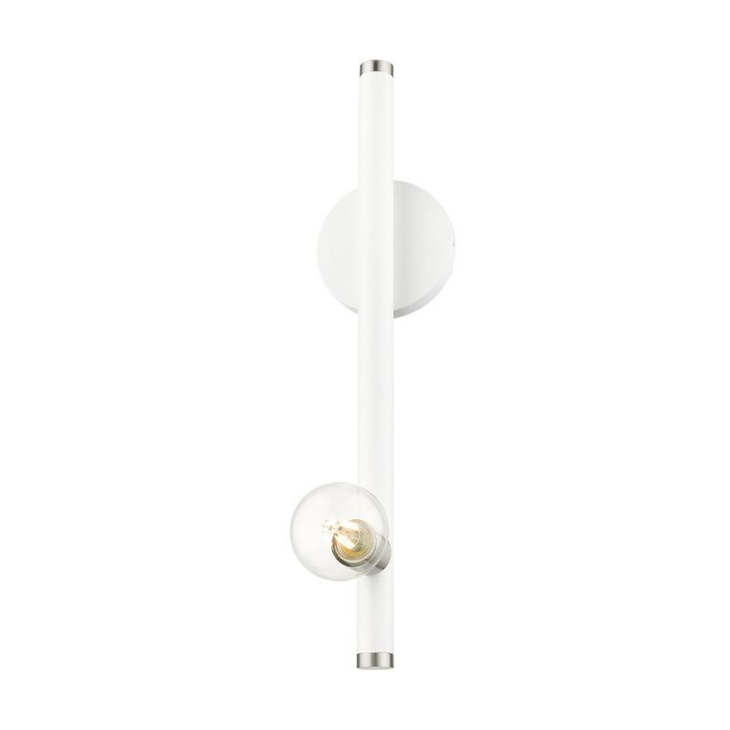 Livex Lighting Bannister 1 - Light Wall Light in  White