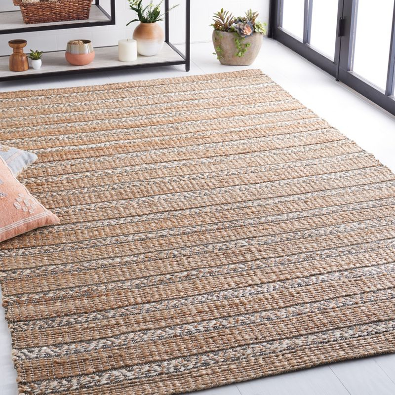 Natural Fiber NFB655 Power Loomed Area Rug - Olive/Natural - 3'x5' - Safavieh.
