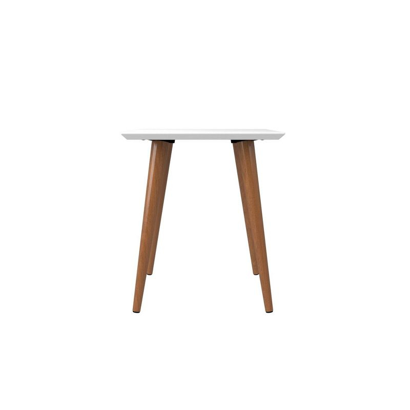 19.68" Utopia High Square End Table: Splayed Legs, Compact Size - Manhattan Comfort