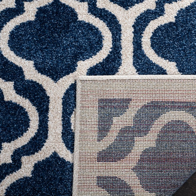 Amherst AMT402 Power Loomed Area Rug - Navy/Beige - 8'9"x11'9" - Safavieh.