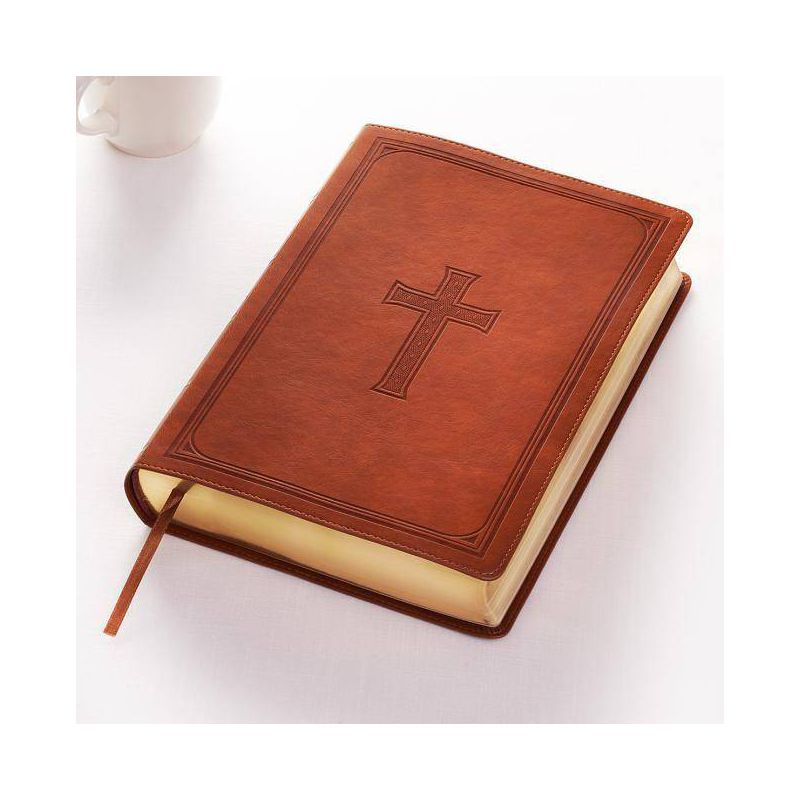 KJV Super Giant Print Lux-Leather Tan - Large Print (Leather Bound)