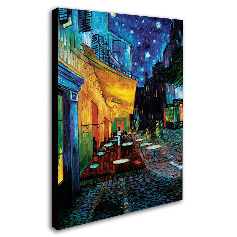 Trademark Fine Art - 14"x19" Vincent van Gogh, 'Cafe Terrace' Canvas Art