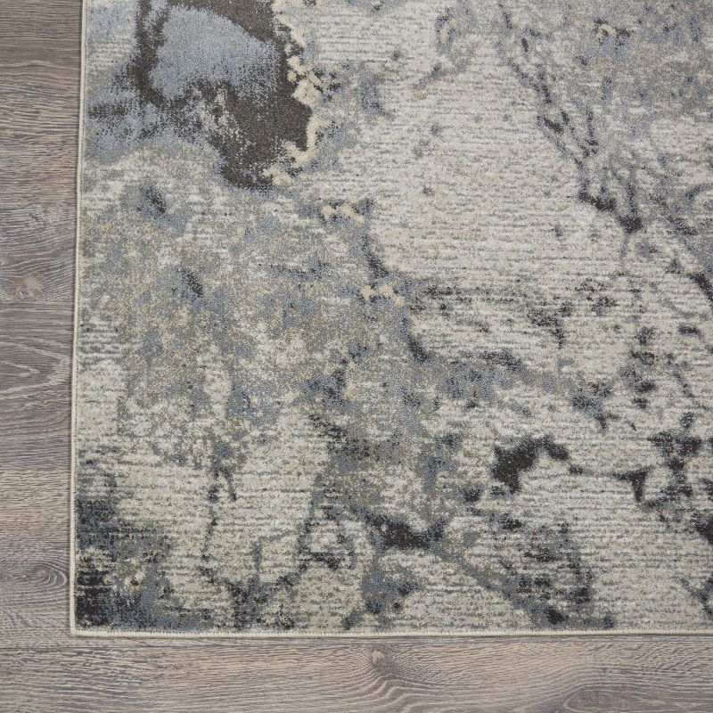 Nourison Maxell Modern Abstract Indoor Area Rug Grey 7' x 10'