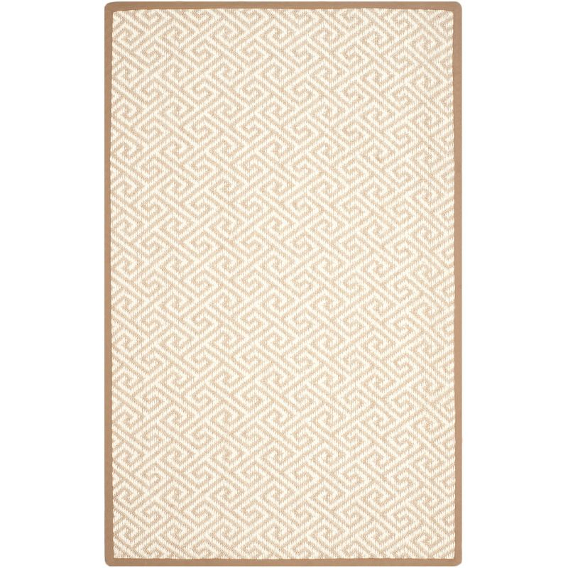 Natural Fiber NF925 Hand Woven Indoor Area Rug - Natural - 5'x8' - Safavieh.