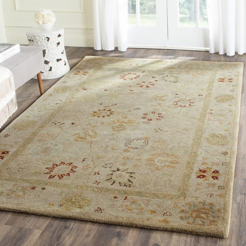 Antiquity AT859 Hand Tufted Indoor Accent Rug - Taupe/Beige - 2'x3' - Safavieh