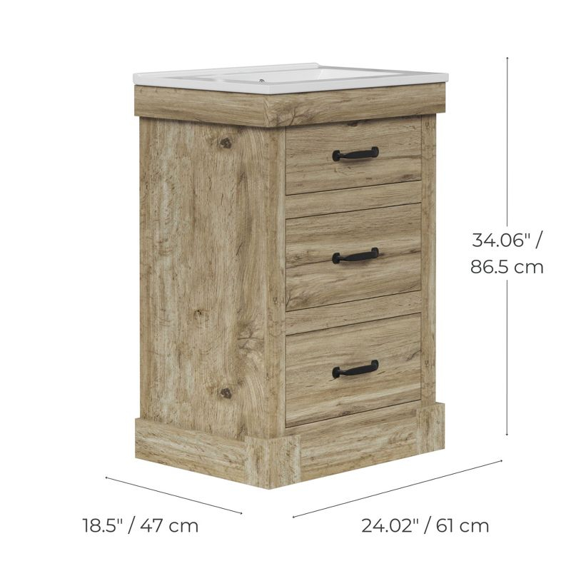 Teamson Home Stratford 22.25" x 24" 2-Door Removable Wall Cabinet, White
