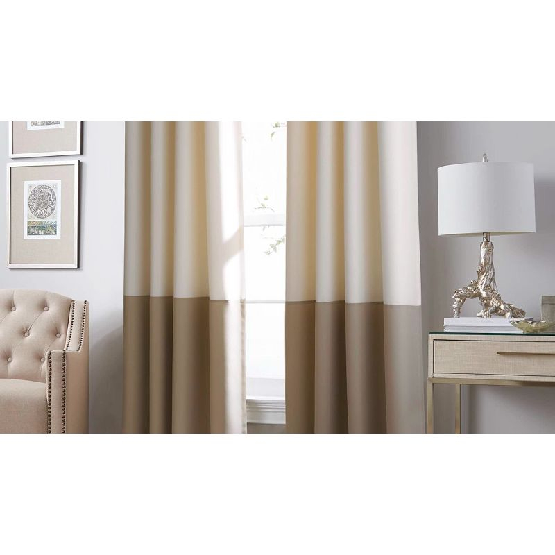 1pc 50"x132" Light Filtering Lenox Window Curtain Panel Gray - Window Curtainworks: Polyester, Grommet Top, Room Darkening