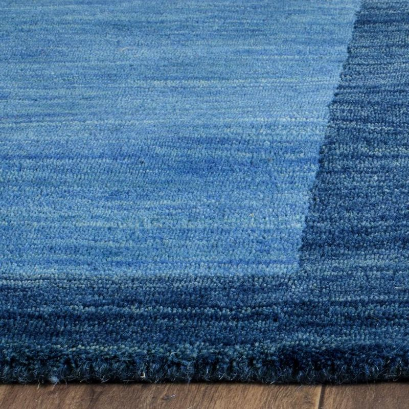 Himalaya HIM580 Hand Loomed Runner Rug - Light Blue/Dark Blue - 2'3"x12' - Safavieh.