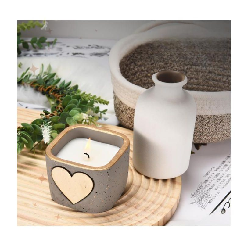 Lavault Long Burning Self Personalized Votive Candles Fragnance-Free in Reusable Containers-Purple