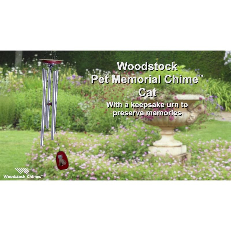 Woodstock Windchimes Pet Memorial Chime Dog, Wind Chimes For Outside, Wind Chimes For Garden, Patio, and Outdoor Decor, 24"L
