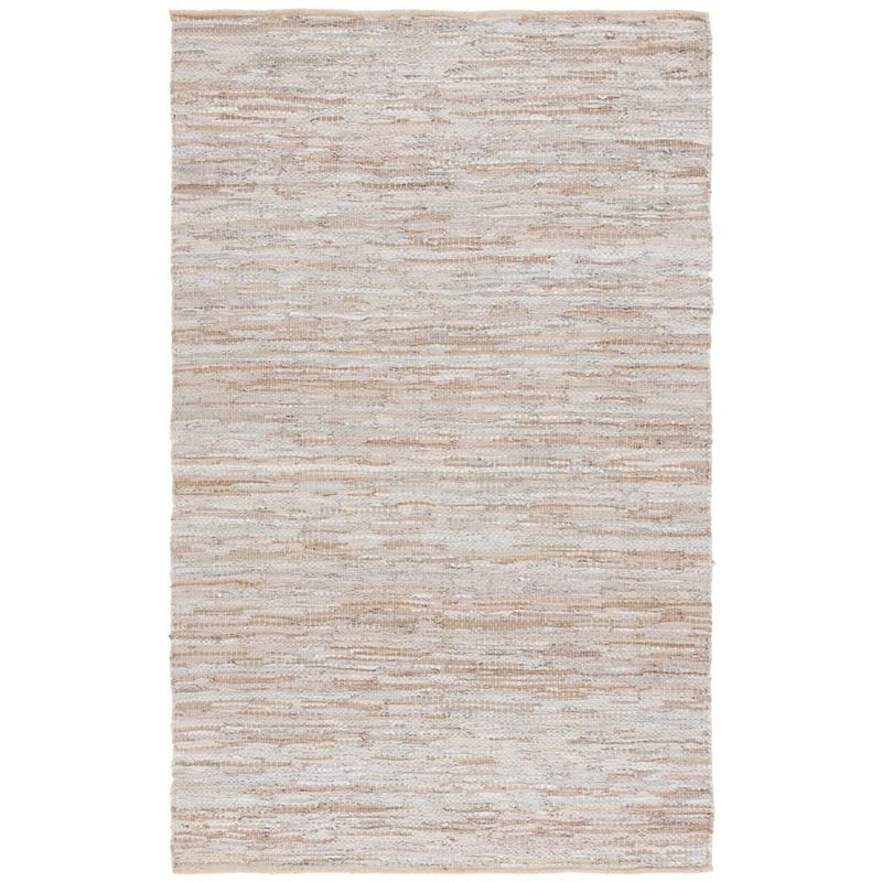 Vintage Leather VTL105 Hand Woven Indoor Area Rug - Beige - 6'x9' - Safavieh.