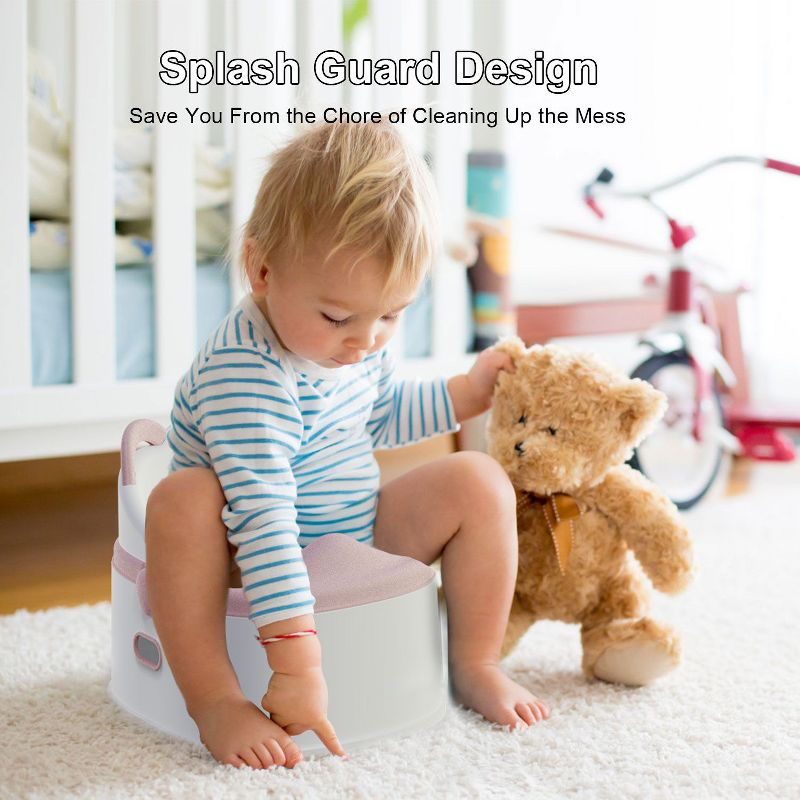 BabyBond 3 in 1 Potty Training Toilet & Training Seat & Sturdy Step Stool,Pink