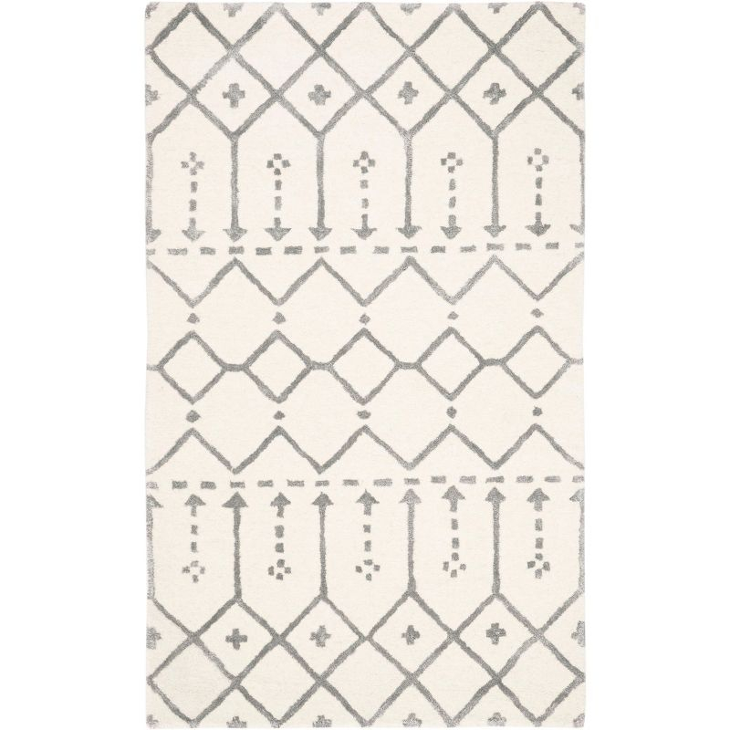 Himalaya HIM903 Handmade Accent Rug - 2'3"x4' - Ivory/Grey - Safavieh
