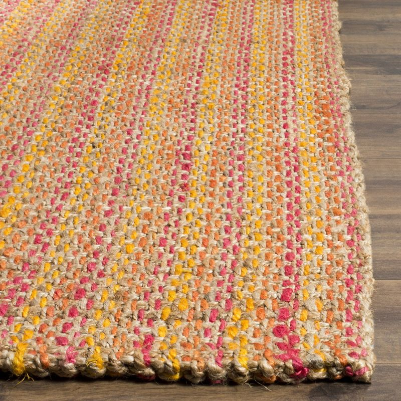Natural Fiber NF262 Hand Woven Indoor Accent Rug - Pink/Multi - 3'x5' - Safavieh