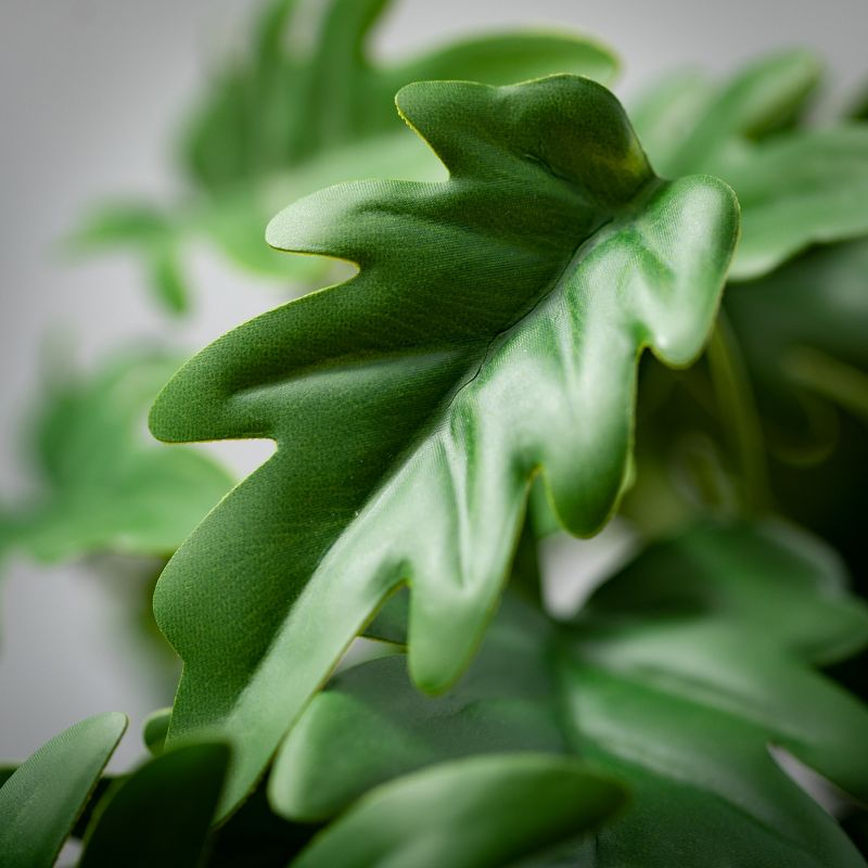 Sullivans Artificial 16.5" Philodendron Leaf Bush, Green