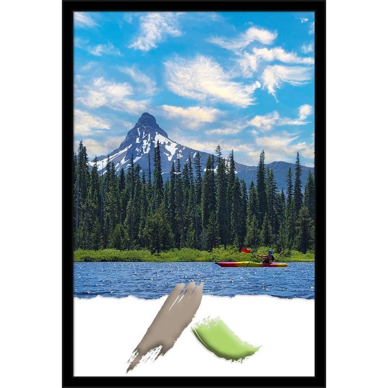 Amanti Art Jet Black Picture Frame Opening Size 20x30 in.