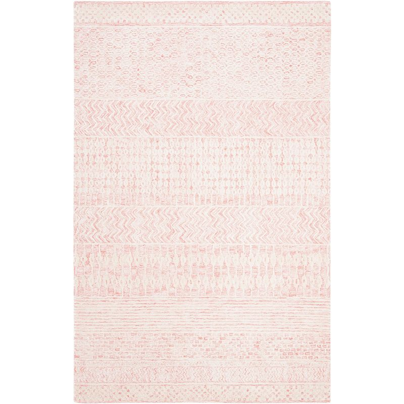 Glamour GLM538 Hand Tufted Indoor Area Rug - Light Pink/Ivory - 4'x6' - Safavieh
