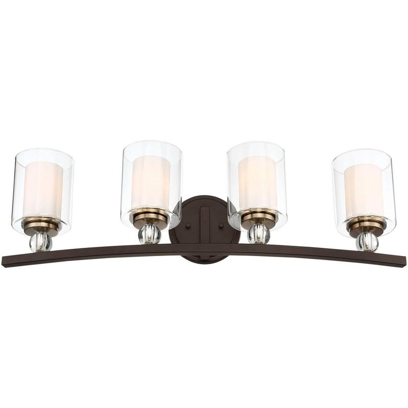 Minka Lavery Minka-Lavery Studio 5 33" Wide 4-Light Painted Bronze Bath Light Bar