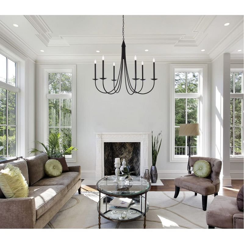 Elegant Lighting Cohen 42 inch pendant in black