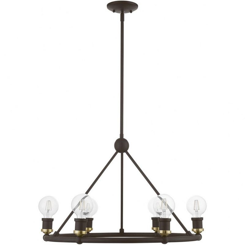 Livex Lighting Lansdale 6 - Light Chandelier in  Bronze/Antique Brass