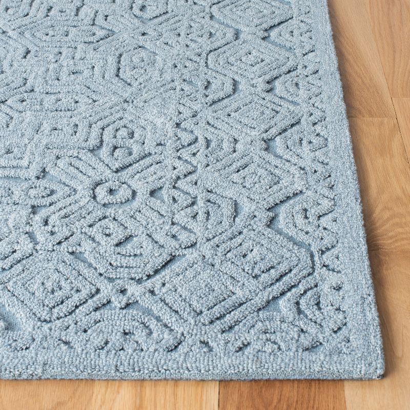 Textural TXT101 Hand Tufted Area Rug - Blue - 8'x10' - Safavieh.