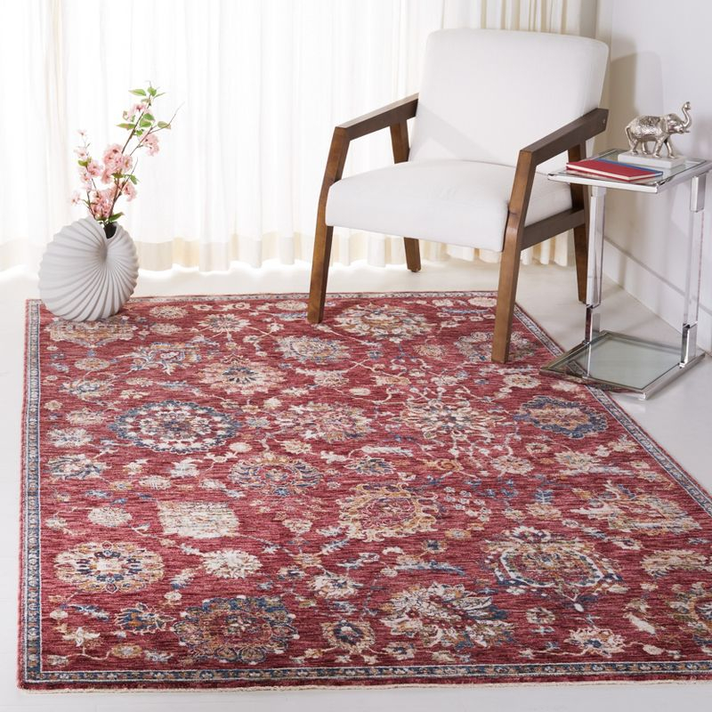 Heirloom HRL718 Power Loomed Area Rug - Rust/Ivory - 5'3"x7'6" - Safavieh.