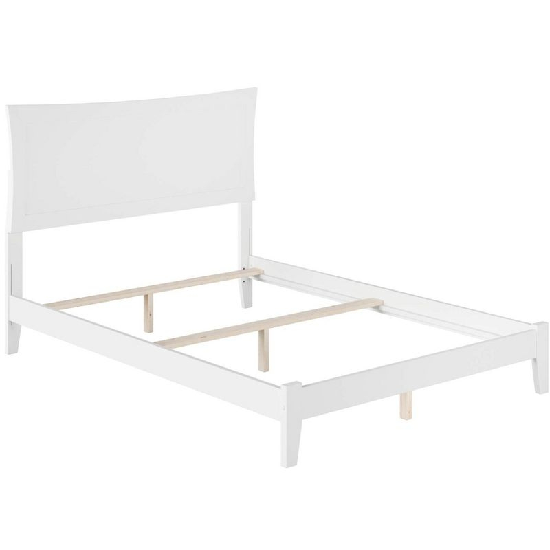 AFI Furnishings Metro Full Traditional Bed with Open Footboard and Turbo Charger in White