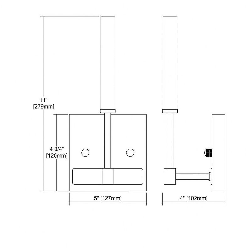 Elk Home Livingston 1 - Light Vanity in  Matte Black/Satin Brass