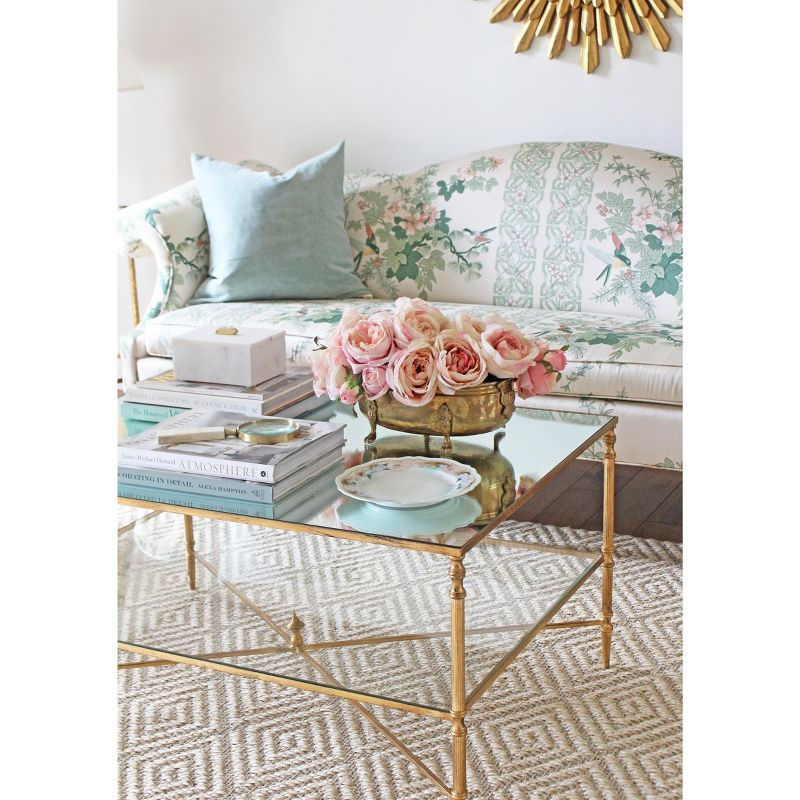 Palm Beach PAB360 Power Loomed, Jacquard Weave Indoor Area Rug - 6'x9' - Beige/Beige - Safavieh