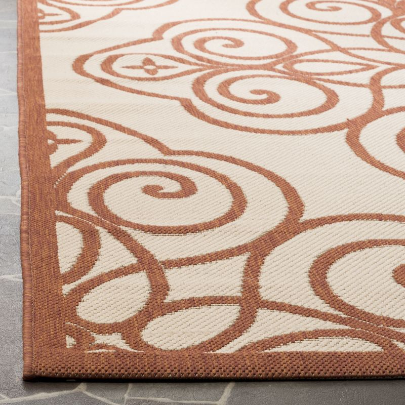 Martha Stewart Rosamond - MSR4244 - Indoor Power Loomed Area Rugs - Cayenne - 4'x5'7"