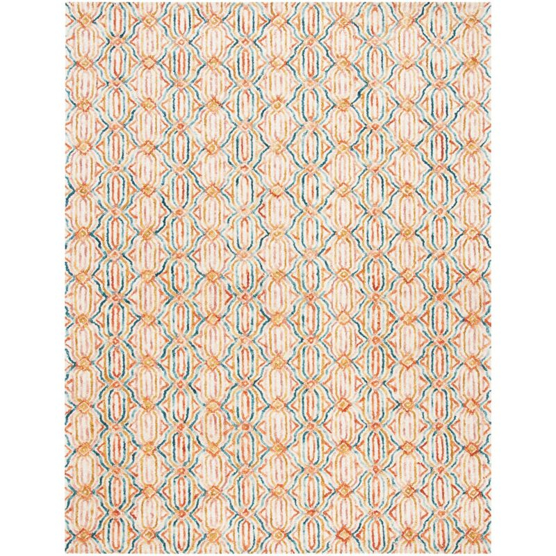 Trace TRC511 Hand Tufted Indoor Area Rug - Ivory/Navy - 8'x10' - Safavieh