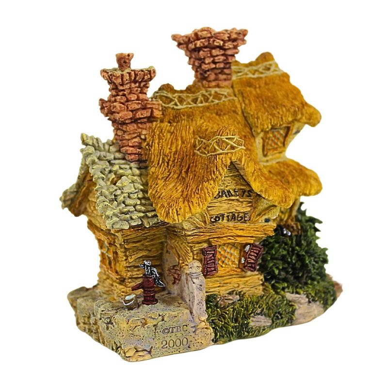 Boyds Bears Resin 5.0 Inch Baileys Cozy Cottage Bearly-Built Villages Animal Figurines