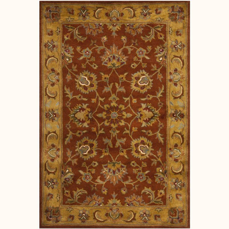 Heritage HG820 Handmade Accent Rug - 2'x3' - Red/Natural - Safavieh