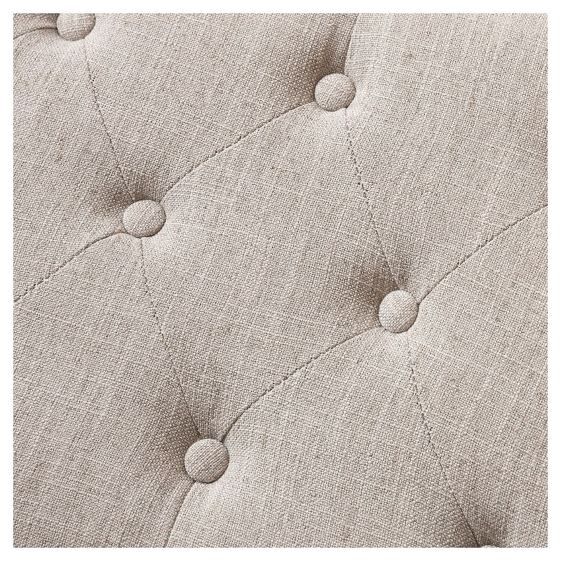 Chantelle Fabric Storage Ottoman Gray - Christopher Knight Home