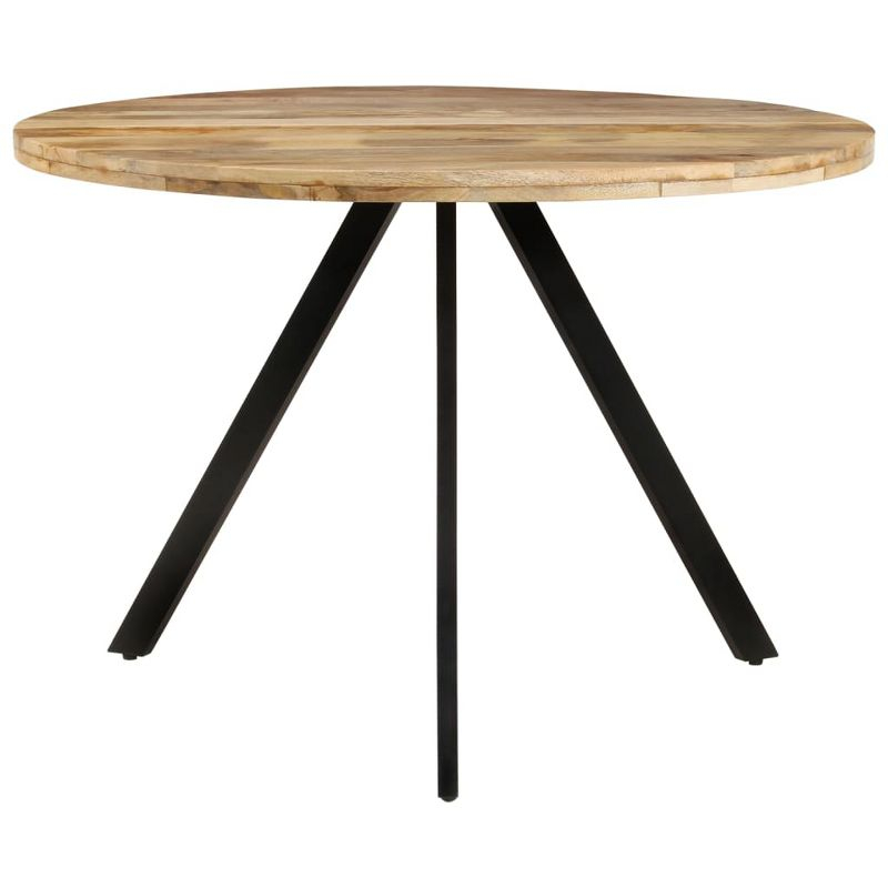 vidaXL Dining Table 43.3 in.x29.5 in. Solid Wood Mango