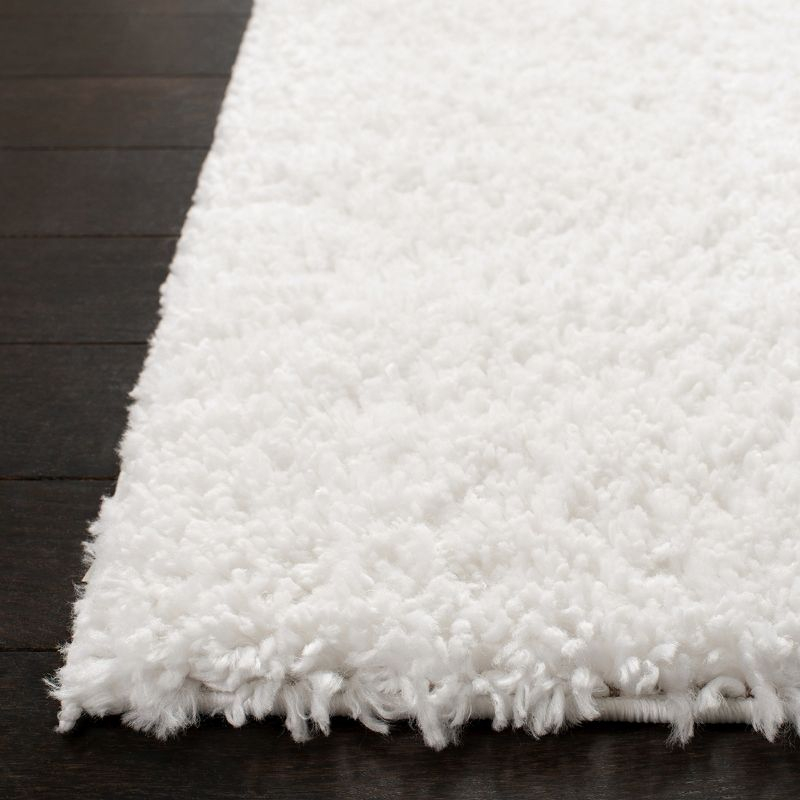 August Shag 900 AUG900 Power Loomed Indoor Area Rug - White - 9'x12' - Safavieh