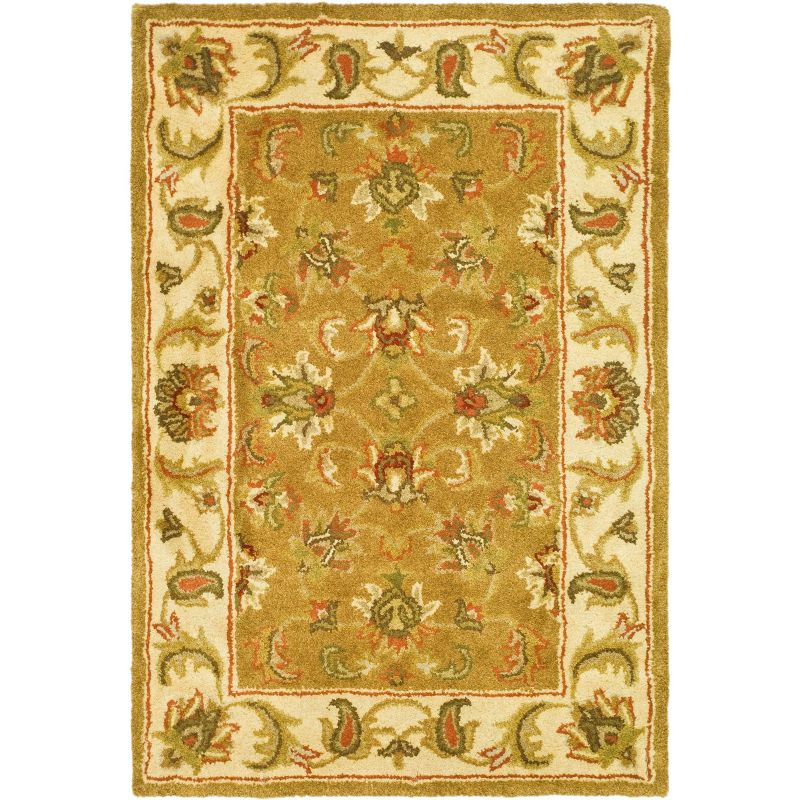 Heritage HG816 Handmade Accent Rug - 2'x3' - Mocha/Ivory - Safavieh