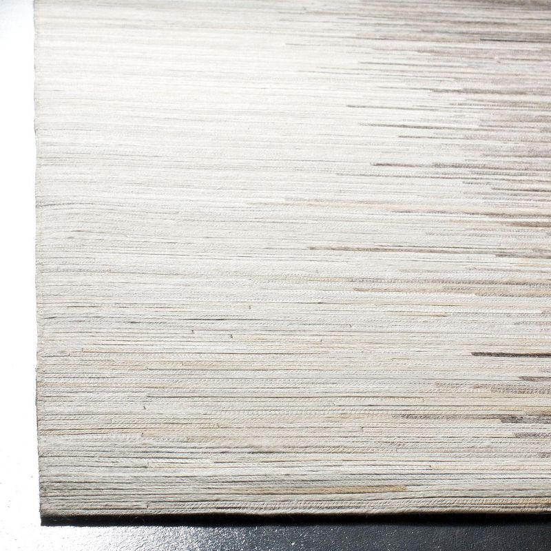 Studio Leather STL225 Hand Woven Area Rug - Charcoal/Ivory - 4'x6' - Safavieh.