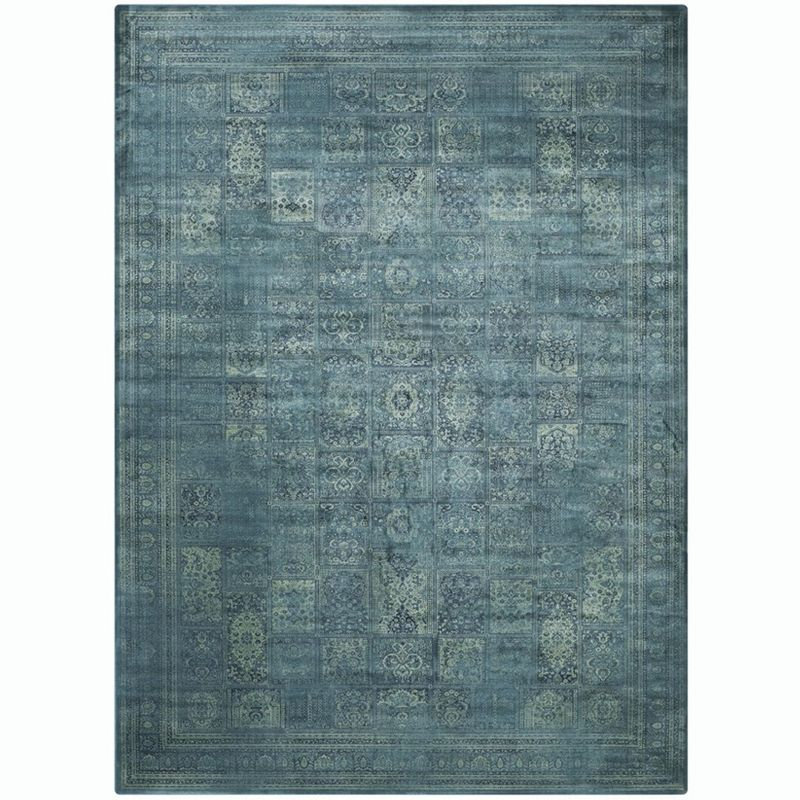 Vintage VTG127 Power Loomed Indoor Area Rug - Turquoise/Multi - 8'9"x11'9" - Safavieh.