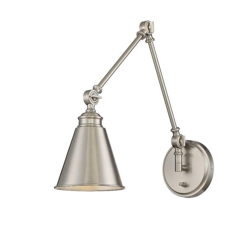 Savoy House Morland 1 - Light Swing Arm Lamp in  Polished Nickel