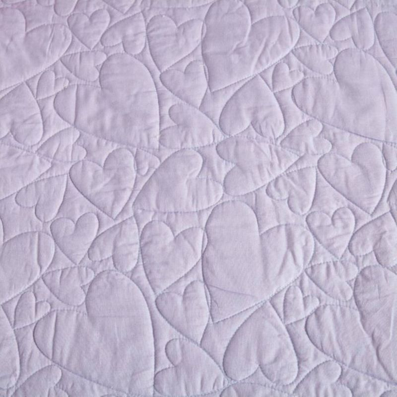 Urban Playground Heart 4-Piece 100% Cotton Twin Quilt Set