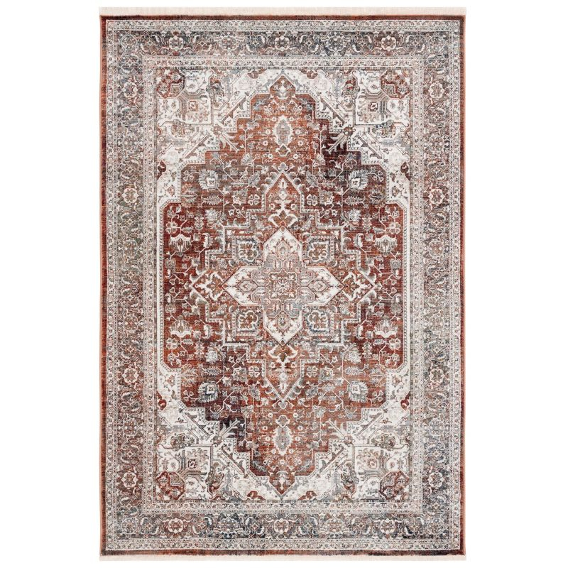 Vintage Persian VTP611 Power Loomed Area Rug - Red/Ivory - 5'3"x7'7" - Safavieh.
