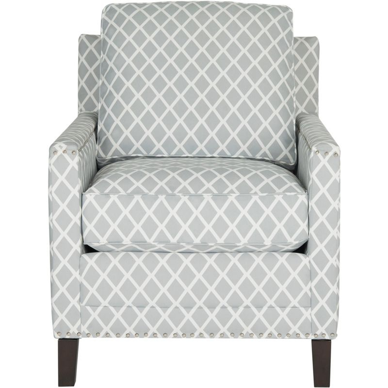 Buckler Arm Chair - MCR4613 - Grey/White - Safavieh