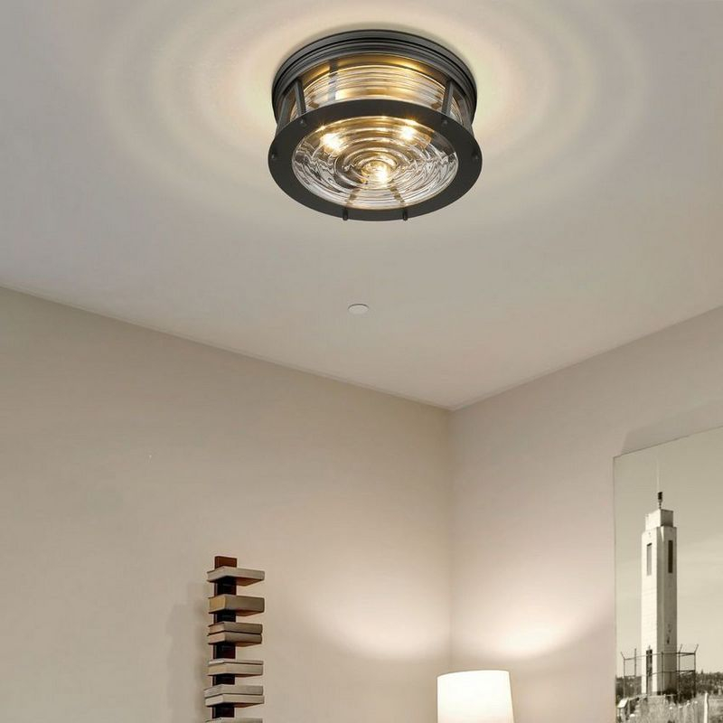 Z-Lite Cape Harbor 3 - Light Flush Mount in  Bronze