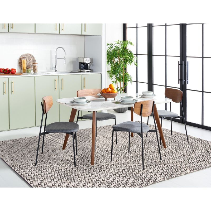 Montauk MTK621 Hand Woven Indoor Area Rug - Beige/Black - 8'x10' - Safavieh