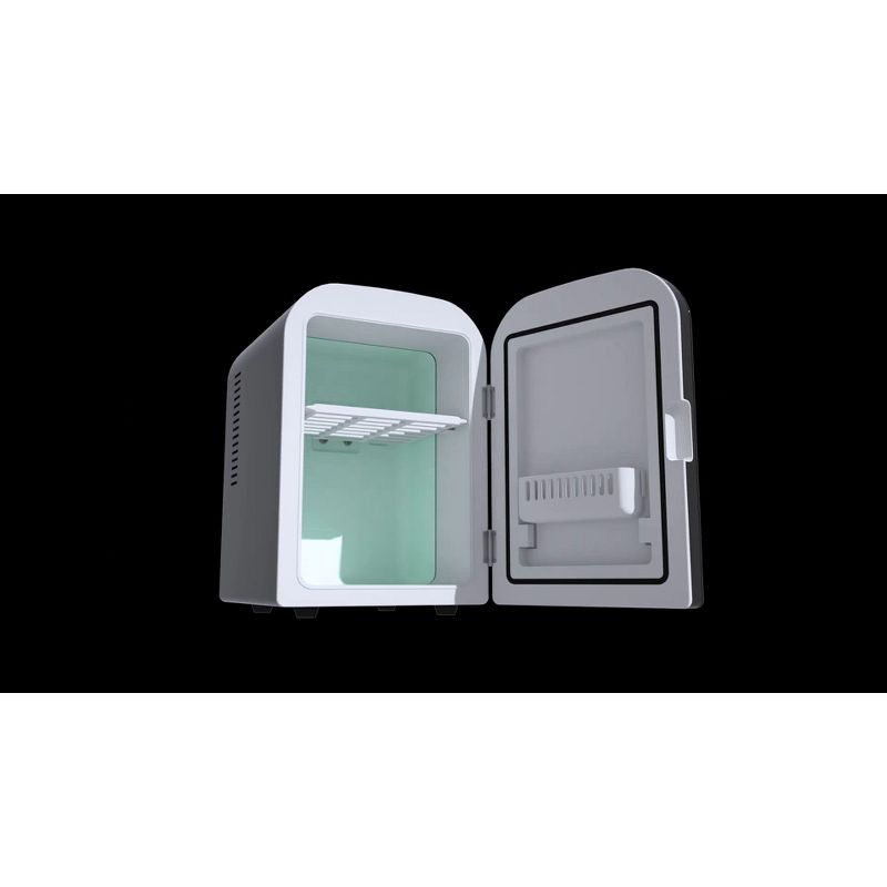 Uber Appliance Personal and Portable Mini Fridge with dry erase board and markers - White