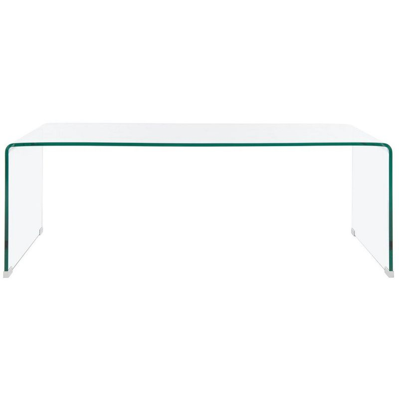 Willowith Glass Coffee Table - Clear - Safavieh