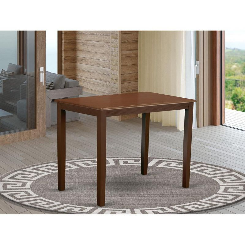 East West Furniture, Yarmouth  Counter  Height  Table  Finished  in  Mahogany