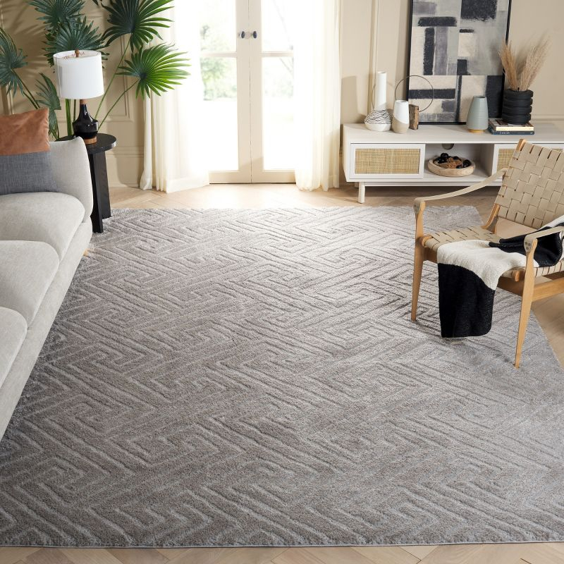 Tahoe Shag THO652 Power Loomed Indoor Area Rug - Grey - 8'x10' - Safavieh