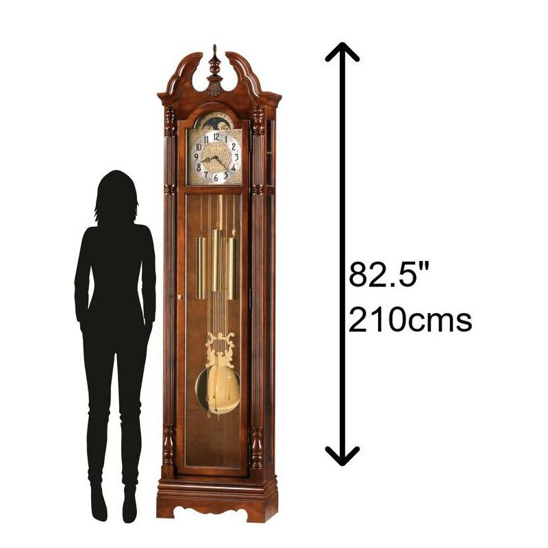 Howard Miller® Jonathan 82.5'' H Solid + Manufactured Wood Grandfather Clock